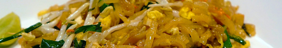 Eating Asian Fusion Thai at My Noodle & Bar restaurant in Richmond, VA.